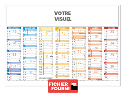 Calendrier souple bandeau A3-A4-A5