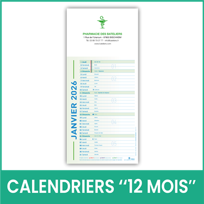 Calendrier "12 mois"